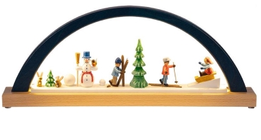 Richard Glässer Schwibbogen Winterkinder, LED-Beleuchtung